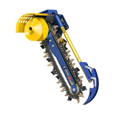 Trenchers for Excavators 5T-10T, High Flow Skid Steer Loaders & Backhoes